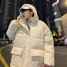 冬季港风棉衣男宽松保暖连帽工装外套棉服1001-1-MY559-P92，男装棉衣，星座1001-1