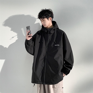 JK727 -P46新款现货户外连帽夹克男 冲锋衣外套图片