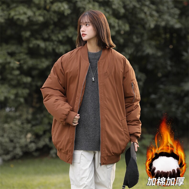 中性风冬季棒球领光板保暖加厚棉衣外套A406MY822P105,男装棉衣,星座309（原A406）