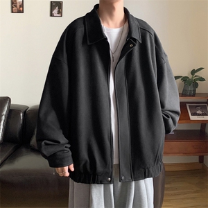 麂皮绒夹克C5389-TP65 控价98 春季24新品可二开宽松翻领外套图片