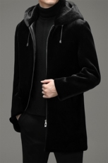 冬季卡貂绒休闲外套男厚款中青年男时尚夹克爸爸装DFL8913-P275，男装夹克，电商B212（原钱塘6029）