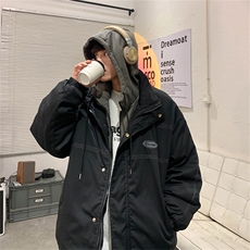 M110-P85港风假两件高品质棉衣，男装棉衣，星座1501-1
