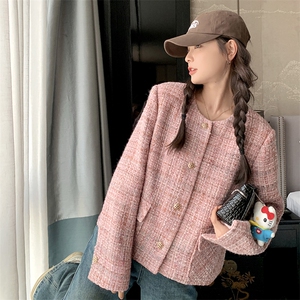 法式甜美高级感小香风外套女2025春秋季新款宽松显瘦气质短款上衣图片