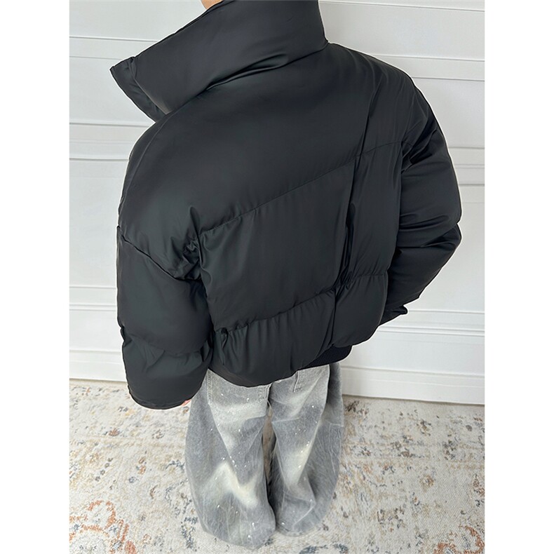 冬季立领pu皮棉服加厚保暖韩版棉袄短款情侣美式外套MF3667-特P85,男装皮衣,电商B295