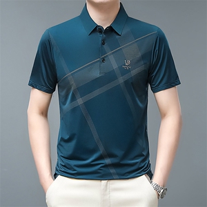 夏季男士翻领短袖POLO衫 2023新品中年爸爸装半袖POLO衫P021-P30图片