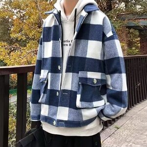 秋装情侣装毛呢大衣中长款男女秋冬季400-P72图片
