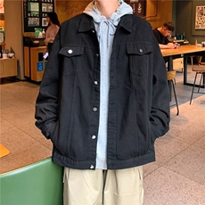 潮牌ins工装牛仔外套男百搭韩版宽松上衣港风学生夹克WJ021-p65，男装工装外套，星座1008-2