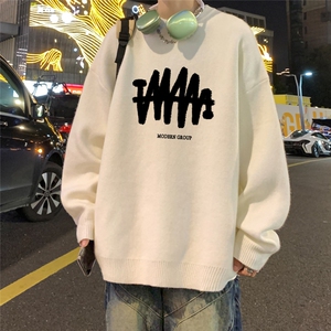 港风  23新款冬季时尚百搭宽松字母印花毛衣TPM6849特批P40控68图片