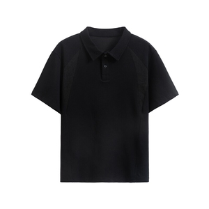 夏季新款港风日系轻熟风正肩POLO领短袖T恤男 XZ213-TX18-P35控58图片