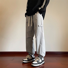 港风工装休闲裤宽松运动裤拖地裤束脚裤男KP868P45，男装休闲裤，星座1204-3