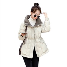 时尚保暖女士羽绒服外套修身显瘦短款设计冬季必备单品，女装羽绒服，秋水欣儿