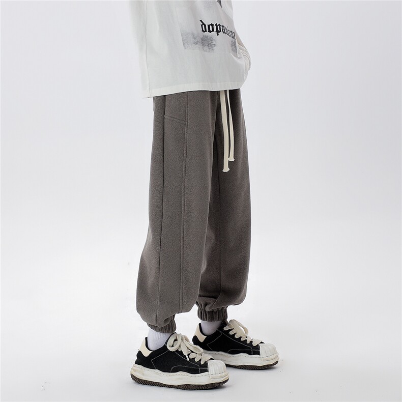 冬季休闲裤男加绒银狐绒D329-QM549-P65控88,男装卫衣,电商D329
