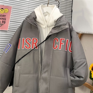棉服男款冬季美式立领轻薄时尚棉服加厚棉衣外套短款面包服图片
