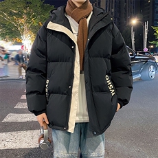 冬季宽松/连帽休闲外套潮加厚棉衣XZ102B-1M2305-P125，男装棉衣，星座102B-1