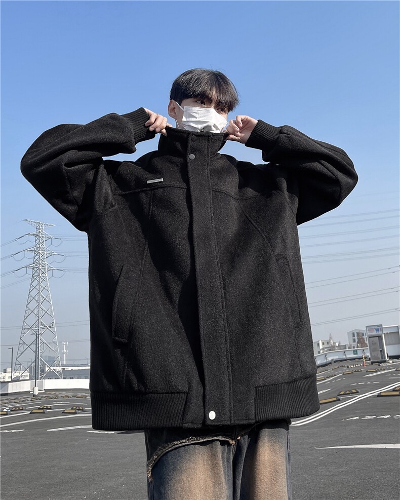 DW9296-P98美式2025新款外套男假俩件夹克潮牌痞帅百搭港风男装,男装夹克,星座603-2