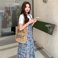 多巴胺背带裤女夏2025新款宽松时尚韩版高腰显瘦垂坠感减龄阔腿裤，女装休闲裤，2C125