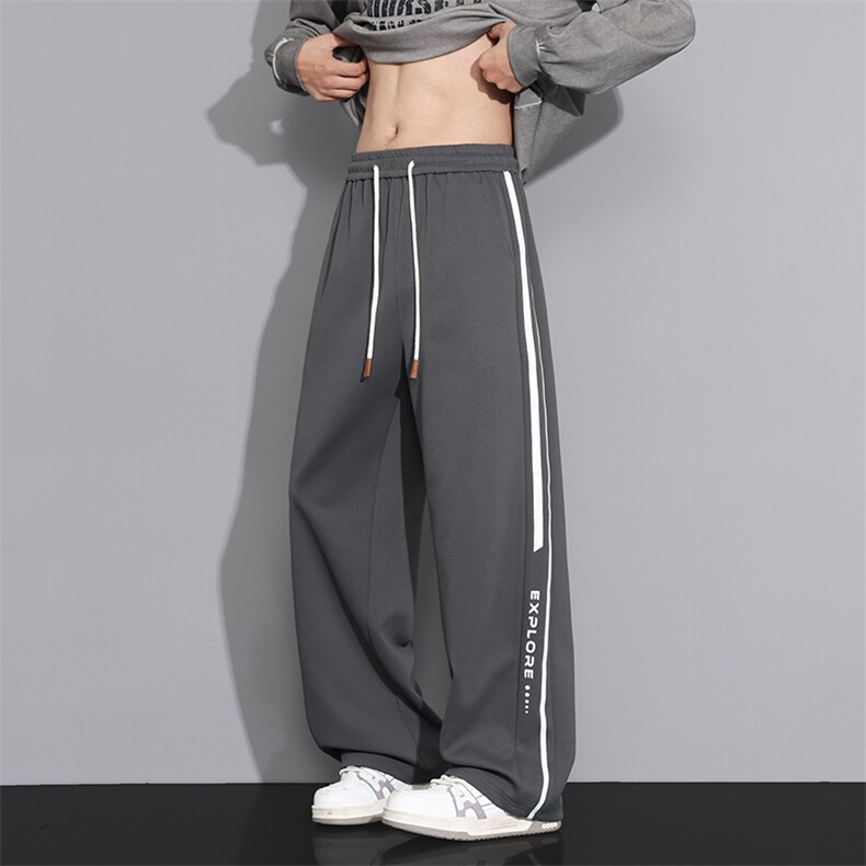 直筒裤子秋季运动裤男士宽松休闲百搭痞帅阔腿长裤潮Q29165-特P35，女装休闲裤，星座610（原A335）