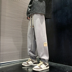 休闲裤男秋季新款宽松阔腿直筒潮流运动裤K661-P45，男装休闲裤，星座214-3