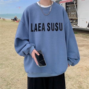 ！直播品质 重磅大码港风LAEA厚板印花圆领卫衣WY101-特p28图片