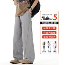 潮流垂感直筒休闲裤子男2025新款美式宽松阔腿运动长裤，女装休闲裤，星座1206（原A206）