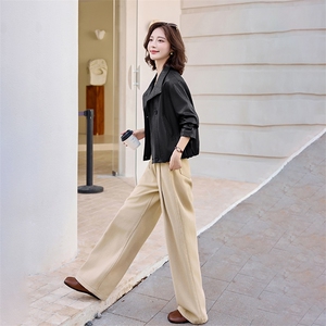 复古咖色翻领皮衣外套女2025秋季新款小个子短款气质休闲夹克上衣图片