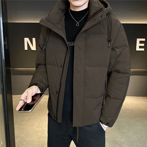 冬季店主风新款连帽标羽绒服男 短款保暖羽绒外套Y2597-P235图片