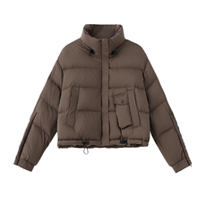 红时尚短款羽绒服女2025冬季新款小个子显高洋气白鸭绒外套，女装羽绒服，沁沁公主