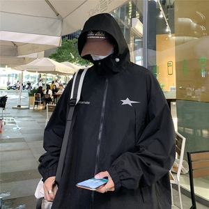 港风 23新款秋季时尚百搭宽松字母印花夹克外套F6381P65控88图片