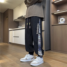 数据款K2388特p35控58秋季灯芯绒休闲裤男小熊刺绣复古卫裤，男装休闲裤，电商D229A