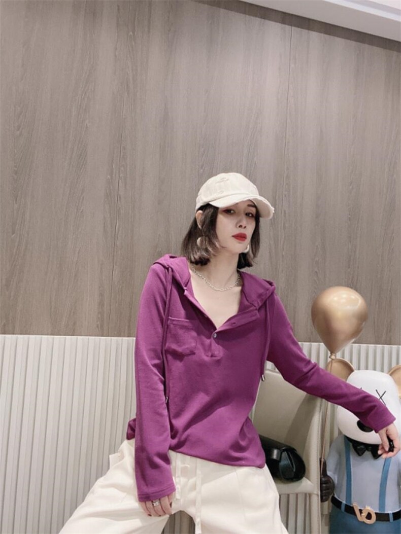 帽子双面加绒灯芯绒打底衫ＭLXＬ，其它，可纳奇