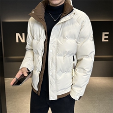 跑量冬季新款拼色立领舒适时尚休闲帅气羽绒服青春流行，男装羽绒服，电商A225