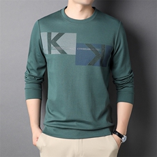 XL-TX02男士2023年秋季新款长袖休闲圆领卫衣套头打底衫t恤P66，男装卫衣，电商B360