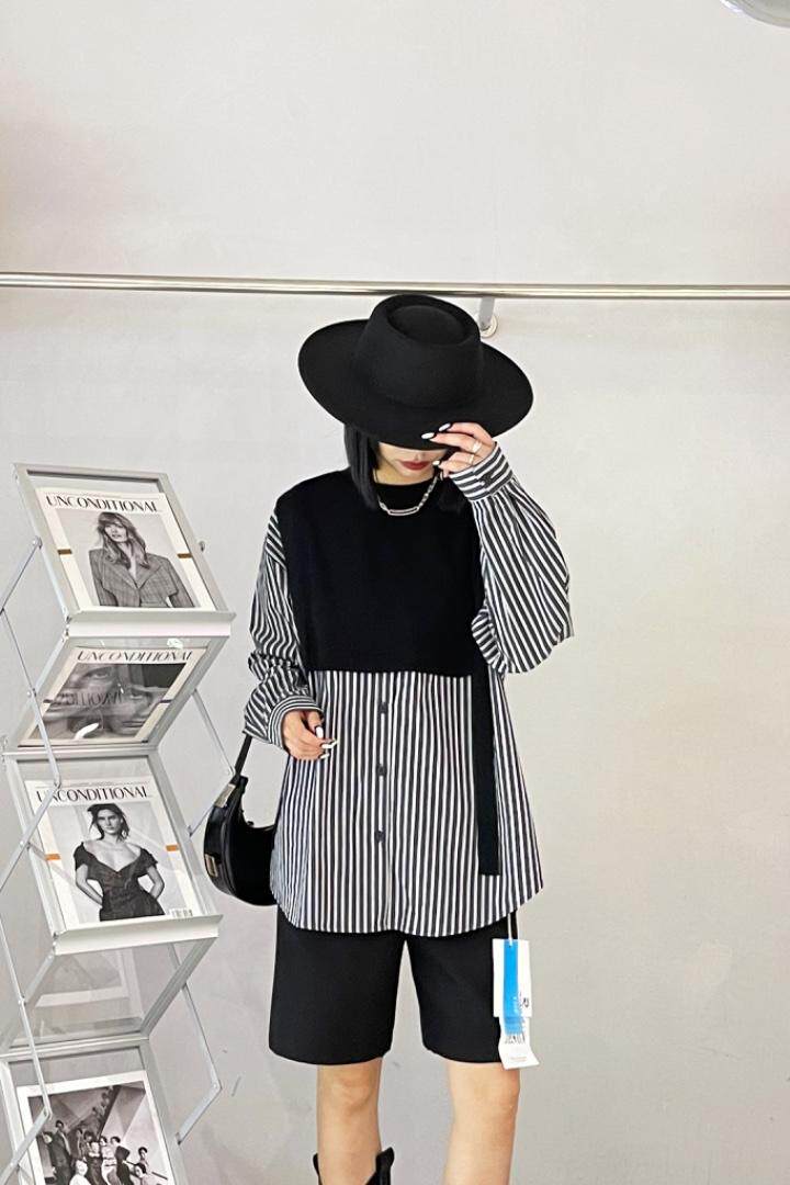 2022—假两件衬衫，女装衬衫，雷洛奇丽