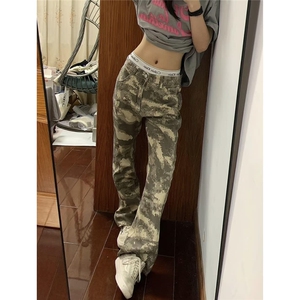 D6045-P50秋季美式复古迷彩男工装裤痞帅宽松秋季长裤-网图现货图片