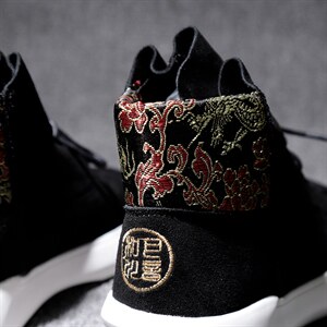 高帮加绒加厚真皮休闲民族风板鞋保太和A108C181图片