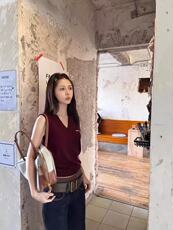 新款针织套头马甲无袖时尚百搭，女装T恤，百纯羊绒
