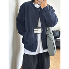 高品高密加绒加厚情侣保暖棒球领摇粒绒夹克外套男女A1303-P78，男装夹克，星座1505