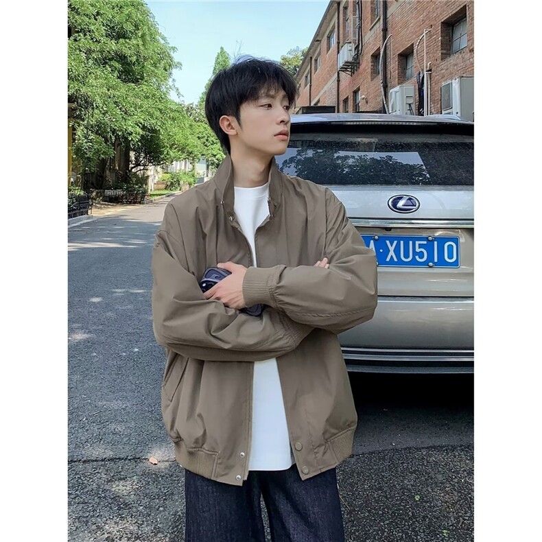 轻奢男装春秋休闲夹克哈灵顿外套AJK36-P58,男装夹克,星座208-5