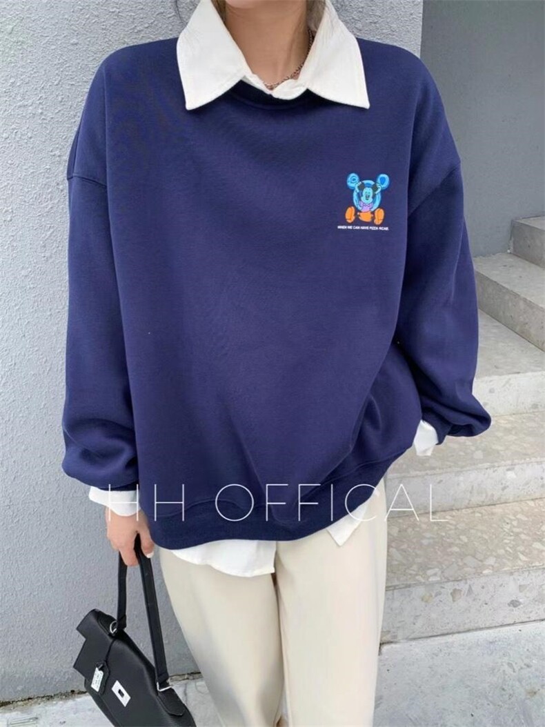 爆加婴儿绒圆领卫衣，女装卫衣/绒衫，hh