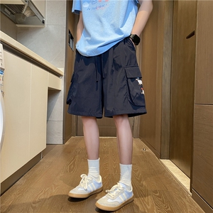 夏季新款美式工装腊肠狗宽松速干五分裤B315-K25568-特p30控58图片