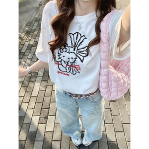 H0510-P35 刺绣短袖t恤女动漫元素图片