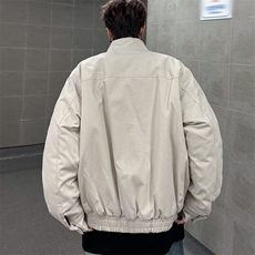 小众痞夹克外套男女冬美式解构设计感保暖帆布工装棉服MF341-P138，男装棉衣，星座412-2