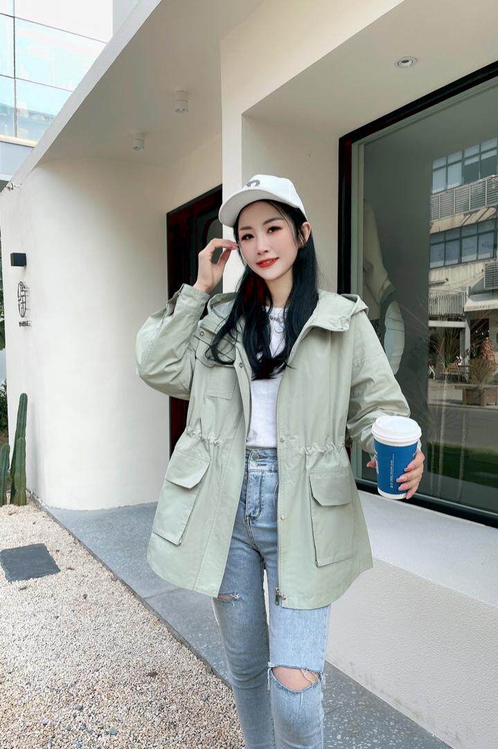 春季新款风衣，女装风衣，春语雨桐