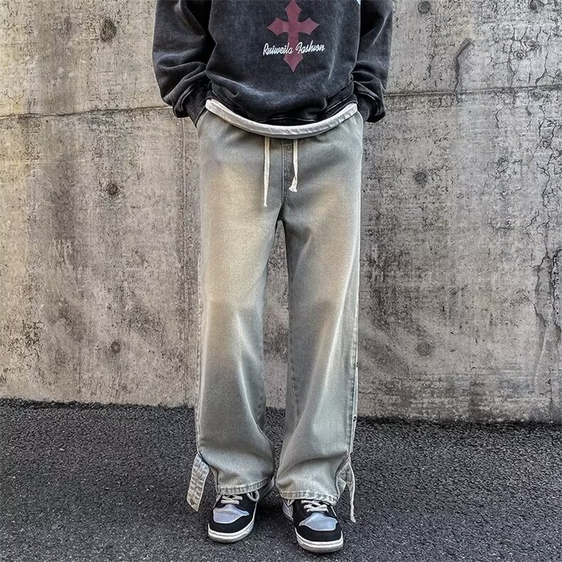 美式牛仔裤男春秋新款休闲直筒裤K661P45,男装牛仔裤,星座1116-2