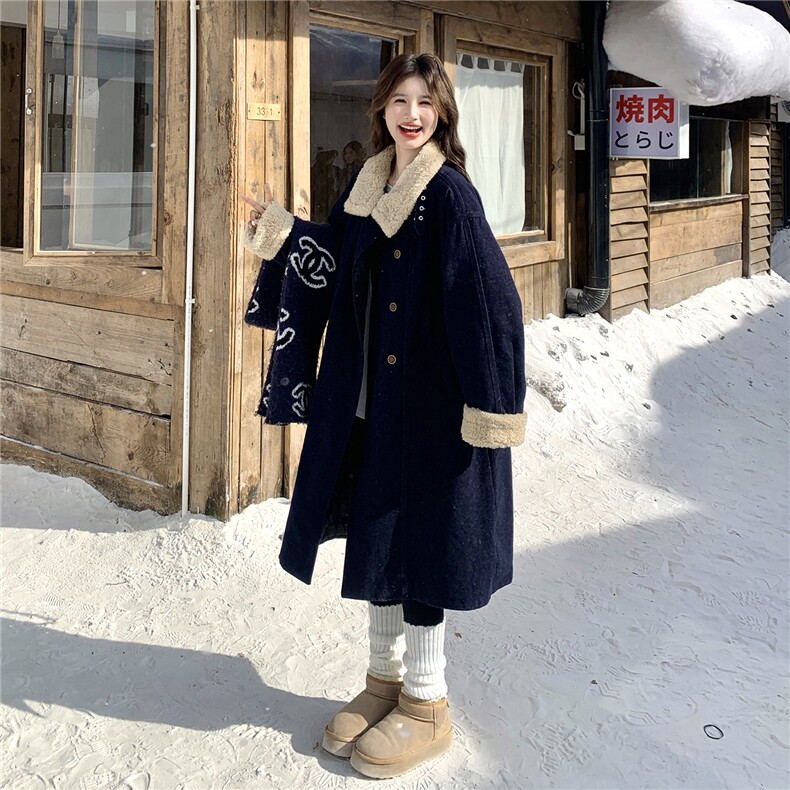 90绒[新品]牛仔羊毛呢派克羽绒服2C293-Q913-P325-K458,女装羽绒服,2C293