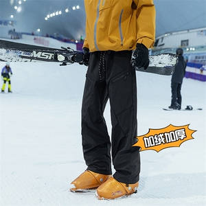 加绒加厚滑雪裤三防单板双板休闲裤重磅裤子A014-DY25558-特P60图片