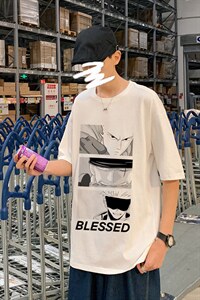 ！春夏新款纯棉宽松短袖T恤男士情侣体恤衫男DX14-P20图片