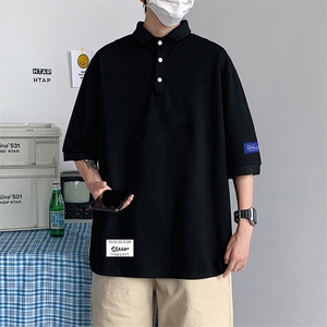 PL57062-P35 翻领短袖polo衫男大码胖子半袖t恤男有领保罗衫图片
