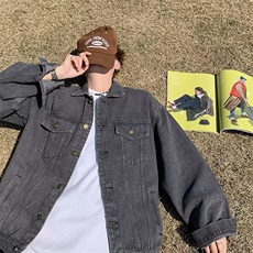 单排扣青少年翻领长袖春秋季潮牌学生纯色工装标准常规款8824/P58，男装工装外套，星座506