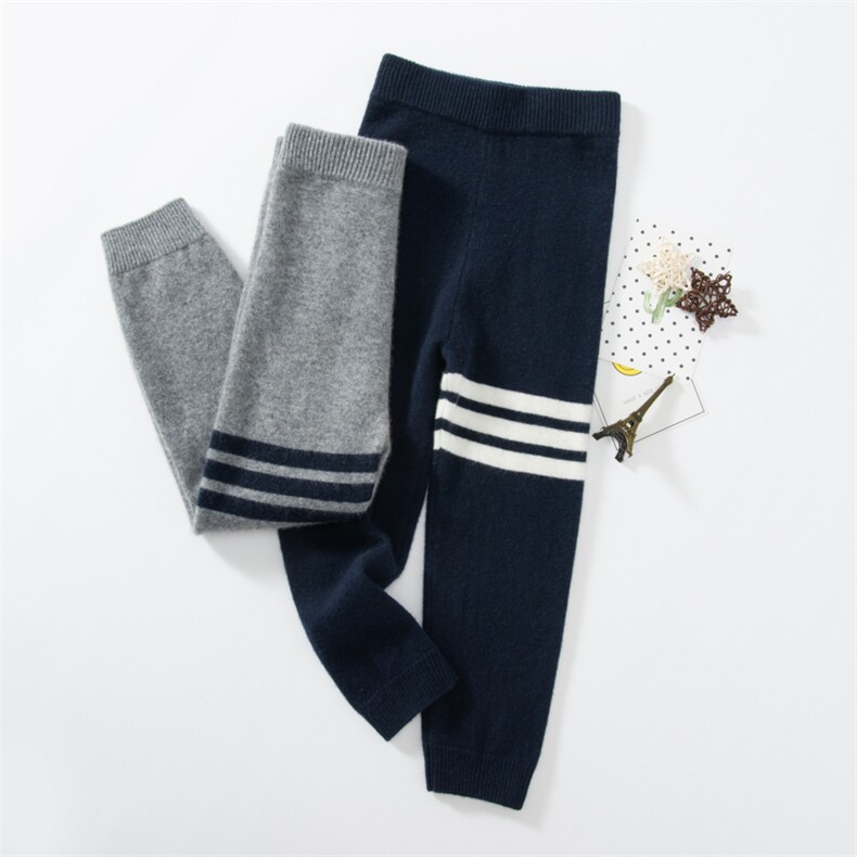 35%羊绒秋冬时尚气质百搭简约儿童羊绒裤，童装裤子，圣极绒童装